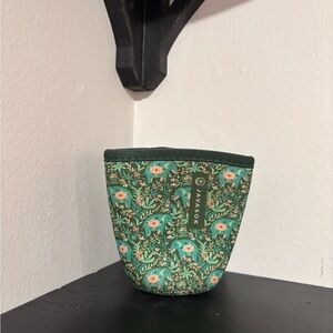 Sok-it Green Floral Elephant Iced Drink Cozy - JavaSok 16-20oz Grande or Small